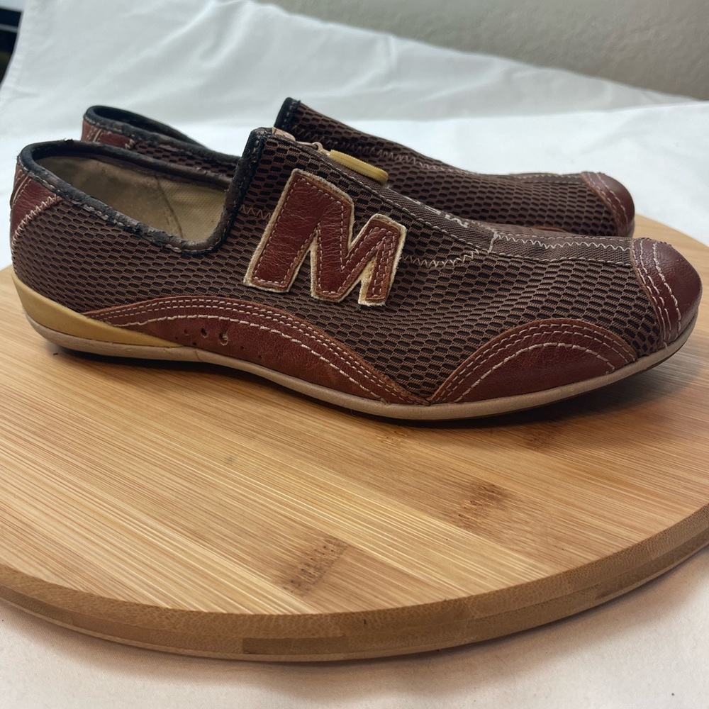 Merrell Barrado Womens Brown Tan Low Top Zip Casual Slip On Sneakers Shoes Sz 6